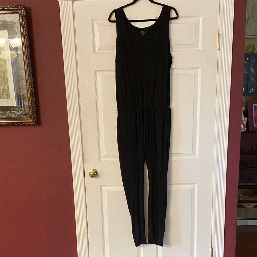 a.n.a Black Sleeveless XL Jumpsuit